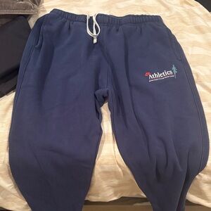 Nike Navy Kids Sweatpants with Athletics Logo and Drawstring